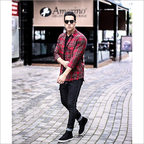 Mens Designer Shirt - Cotton Material | Bead Closure, Suitable for Rainy, Spring, Summer, and Winter Seasons, Male Gender Fashion