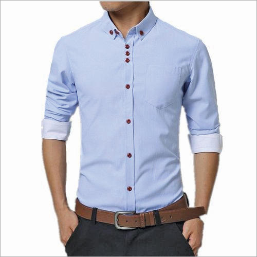 Mens Cotton Shirt - 100% Pure Cotton, Full Sleeves | Breathable Fabric for All-Day Comfort, Suitable for Casual and Ceremonious Occasions