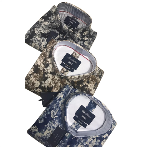 Mens Floral Printed Shirt - 100% Cotton, Full Sleeves | Washable, Versatile For Rainy, Spring, Summer, And Winter Seasons