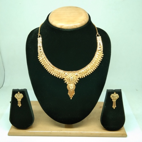 1 Gram Gold plated Forming Necklace Set for Women & Girls