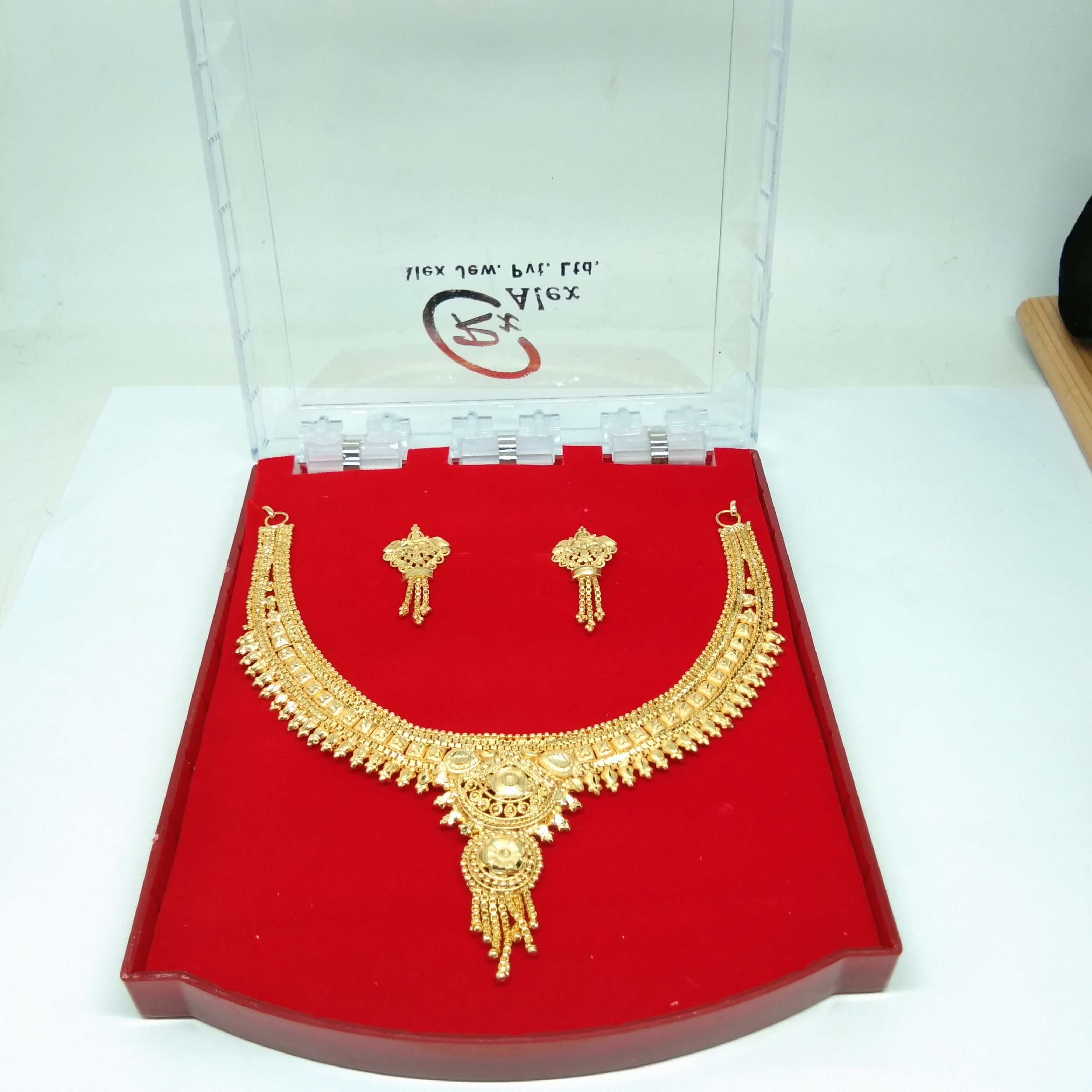 1 Gram Gold plated Forming Necklace Set for Women & Girls