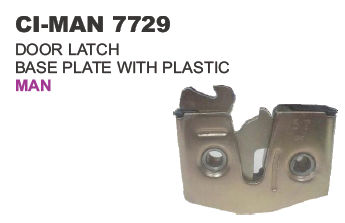 Door Latch Base Plate with Plastic Man Truck