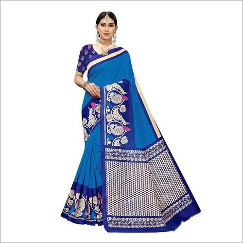 ART SILK SAREES WITH FIGURE PRINT CONCEPT