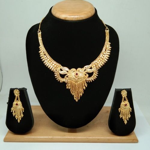 Gold Forming Necklace Set For Women & Girls