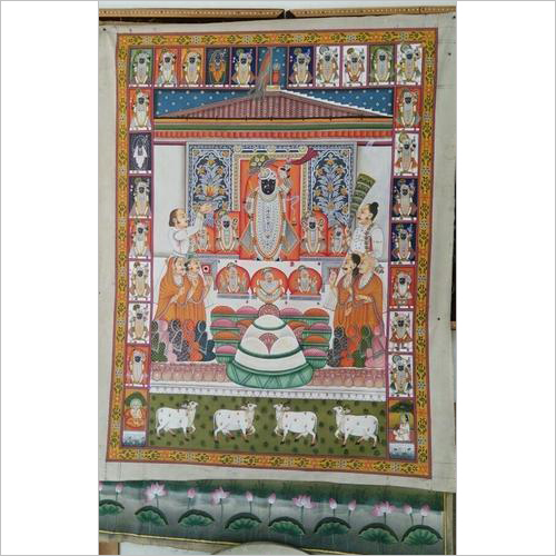 Shreenathji Annakut Pichwai God Painting