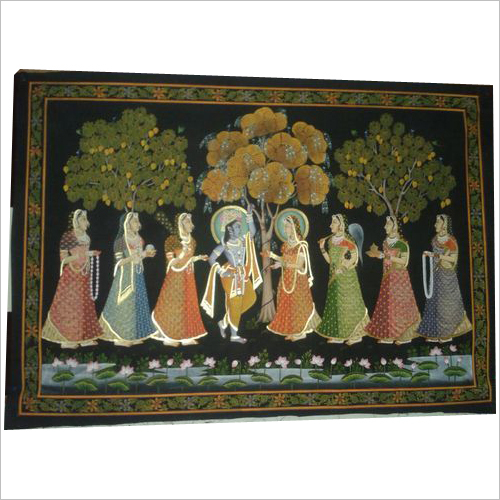 Krishna Dance With Gopiya Painting