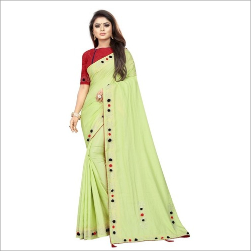 FANCY SILK WITH LATKAN SAREE