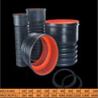 Double Wall Corrugated Pipes Coupler With Two Sealing Rubber Rings