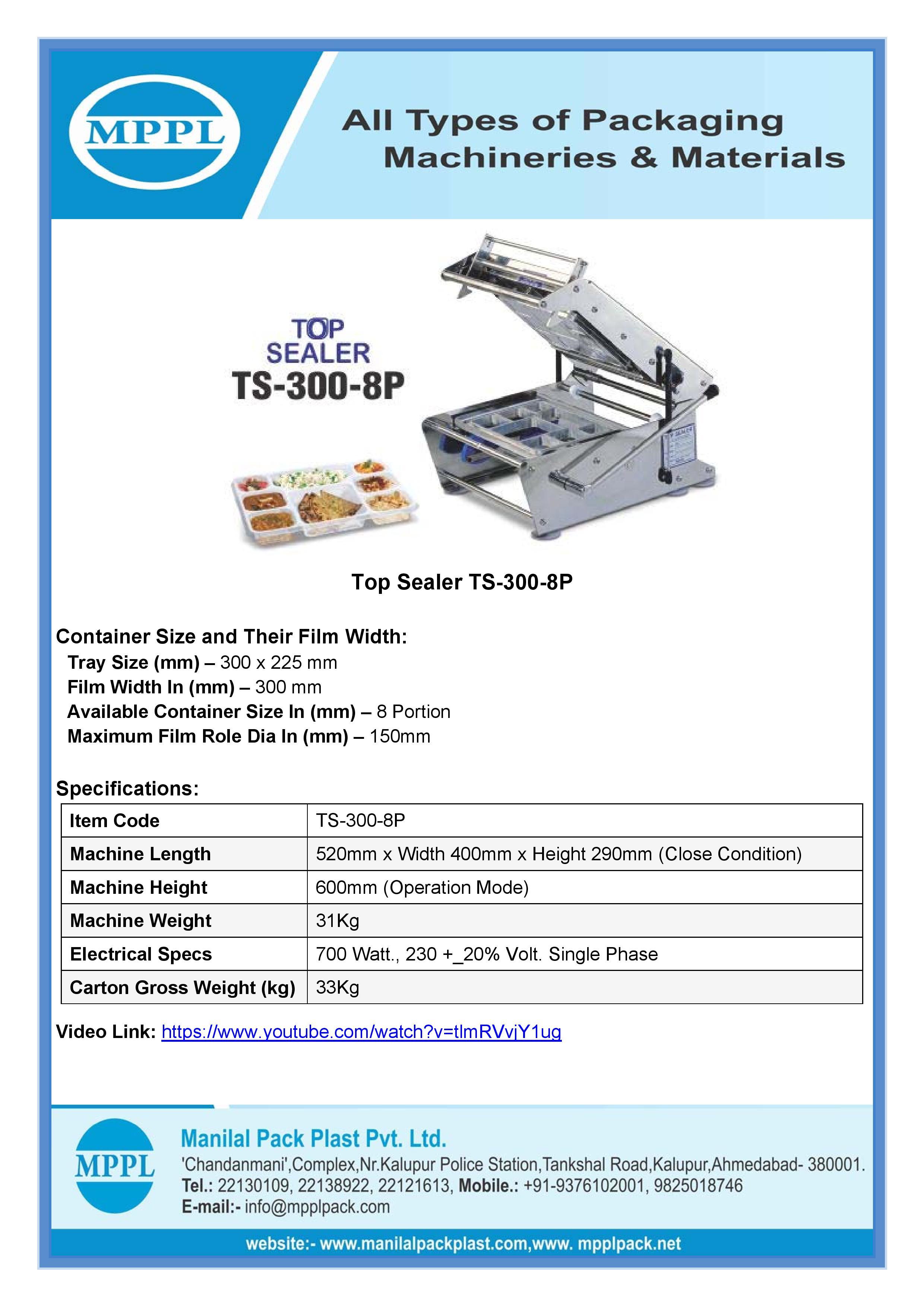 Top Sealer Ts-300-8p