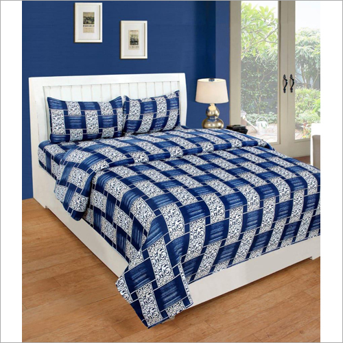 Glace cotton Printed Bedsheet