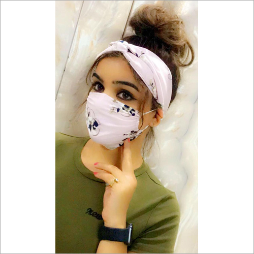 Fancy Face Mask With Scarf