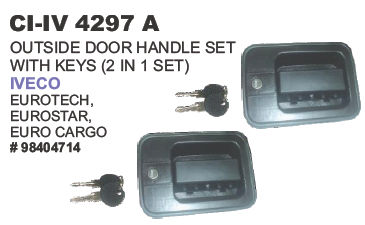Outside Door Handle Set With Keys Iveco Truck