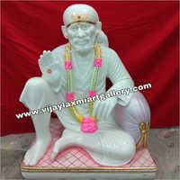 White Dwarkamai Sai Baba Statue