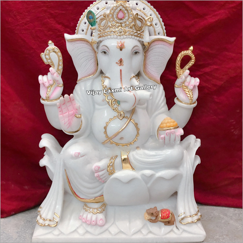 Ganesh Ji Statue - Color: White