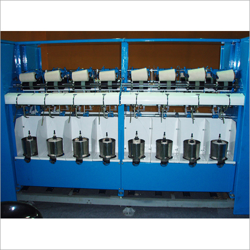 Single Deck Cotton And Spun Yarn Twister - 440V, 7.5-15 HP, 8500 RPM | Electric Yarn Twisting, Excellent Cone Winding Capability, Multi-Play Yarn Count 15-30, Up to 60 Met/Min Take Up Speed, Foot Brake System