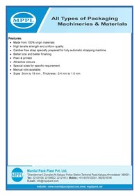 PP Box Strapping Manual Roll