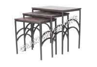 Gun Metal Nesting Tables Set Of 3