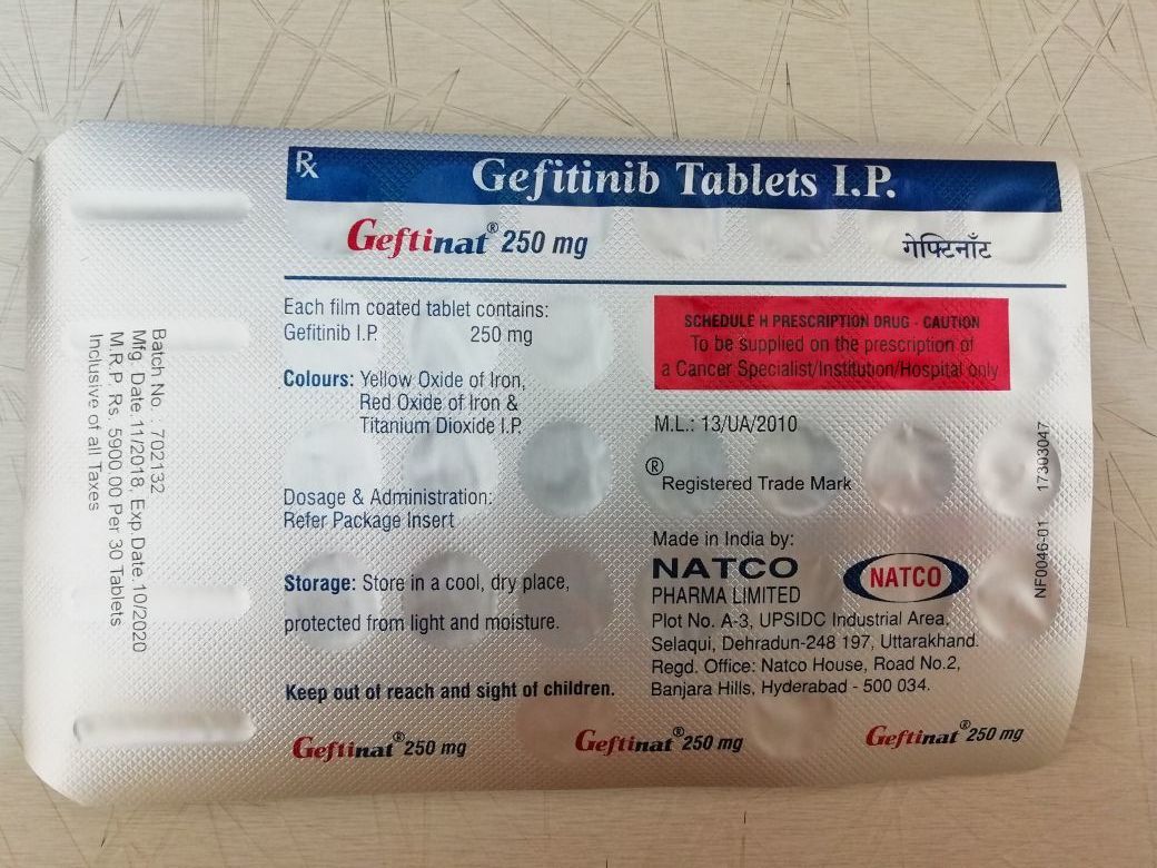 GEFTINAT 250MG GEFTINIB TABLETS IP