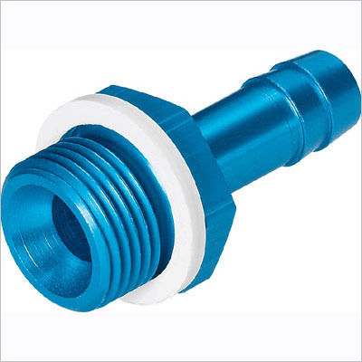 Blue Barbed Hose Fitting