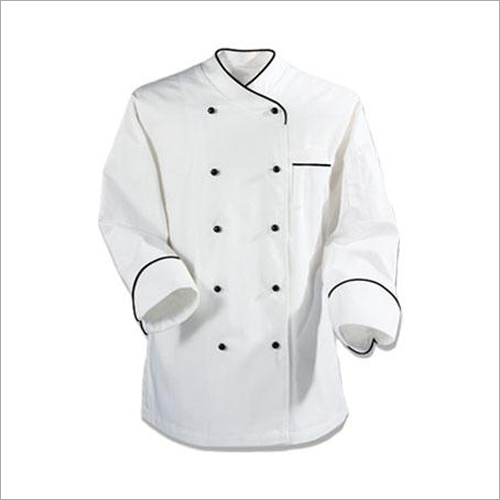 White Chef Coat With Pipene Cuff
