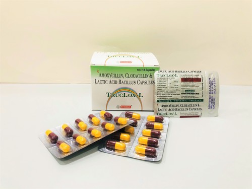 Amoxycillin 250 mg, cloxacillin 250 mg, Lactic Acid Bacillus 1.7 Billion spores By RHOMBUS PHARMA PVT. LTD.