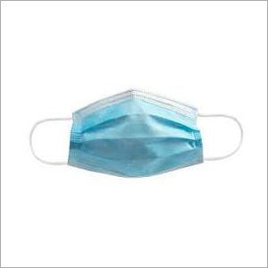 3 Layer Face Mask - Non-Woven Fabric, Standard Size, Blue Color | Protection Against Airborne Particles, Unisex Design, Comfortable Elastic Earloop, Ideal for Personal and Clinical Use