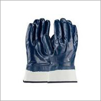 Safety Leather Gloves - Leather Fabric, Full Finger Style, Plain Pattern | Industrial Usage Gloves for Enhanced Dexterity and Grip