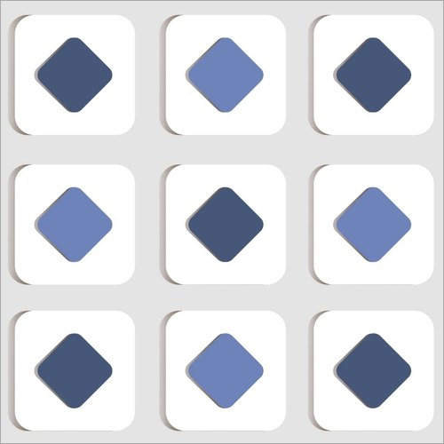 3d Check Porcelain Tiles - 8-10 Mm Thickness Large Size | Glossy Polished Finish Premium Quality