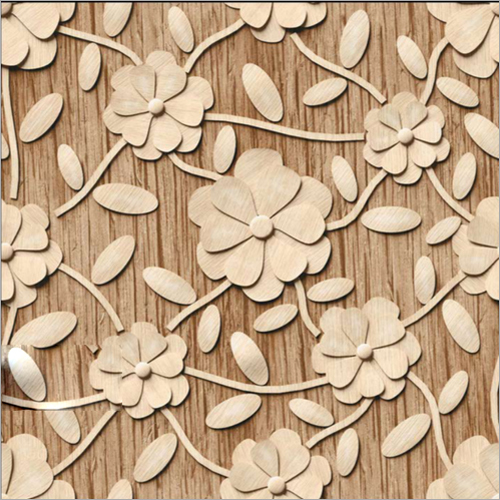 Brown 3D Porcelain Flower Tiles