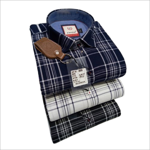 Mens Check Shirts - Durable Cotton Blend Sizes M-XL | Washable Tear Proof Wear Resistant Elegant Pattern for Informal Events