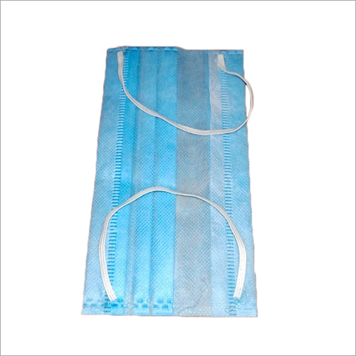 3 Ply Face Mask - Non Woven Fabric, Blue Color | Soft Elastic Ear Loops, Unisex, Filters Out Chemicals and Pollutants