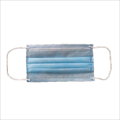 3 Layer Mask - Non Woven Fabric , Blue Color, Unisex Design, Designed for Personal Care and Protection from Bacteria