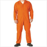 Boiler Suit - Polyester-cotton Blend, Full Sleeves, Orange, Sizes S/m/l, Heat Resistant Upto 2000â°f | Commercial Safety Usage, Warranty Included