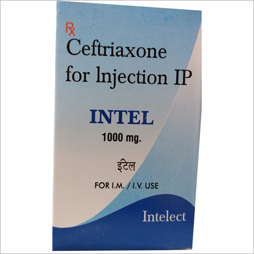 1000 MG Ceftriaxone For Injection IP