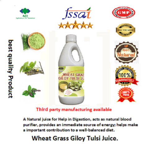 Wheatgrass Giloy Herbal Juice