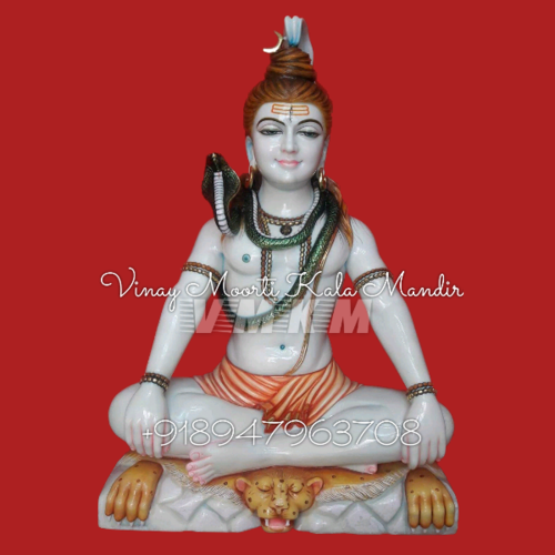 MakRana Marble Shiv Ji Statue