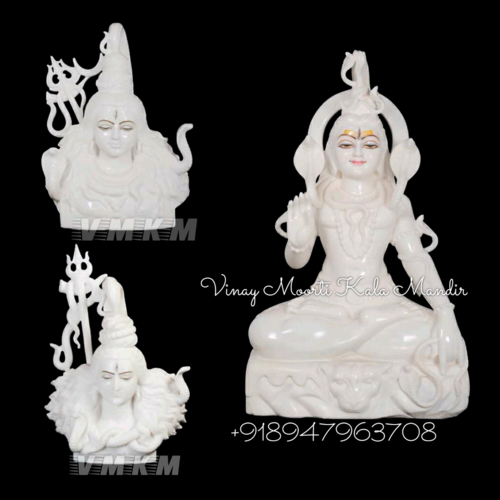 White Marble Shiva Statue