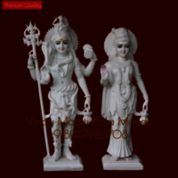 Lord Shiv Parvati Mable Statue