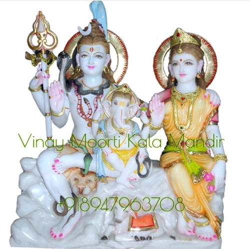 Marble Gauri Shankar Statue