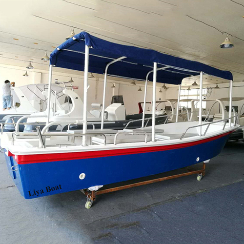 Liya 5.8m/19 Feet Fiberglass Panga Boat Water Taxi Passenger Tour Boat For Sale