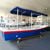 Liya 5.8m/19 Feet Fiberglass Panga Boat Water Taxi Passenger Tour Boat For Sale