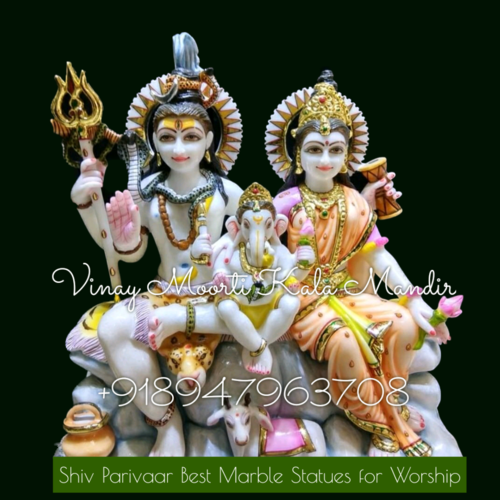 Shiv Parivar Marble Murti