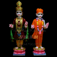 Baps Swaminarayan Marble Statue