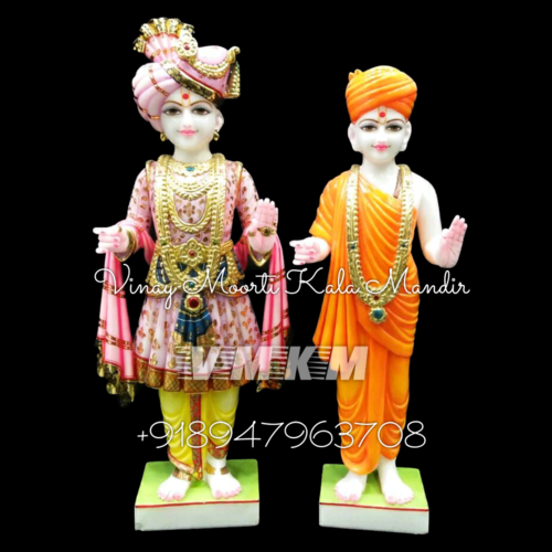 Makrana Marble Swaminarayan Statue