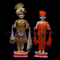 White Marble Swaminarayan Statue