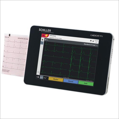 Schiller Cardiovit Ft-1 Ecg Machine - Material: Metal