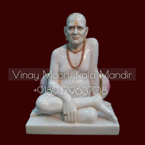 White Marble Swami Samarth Statue