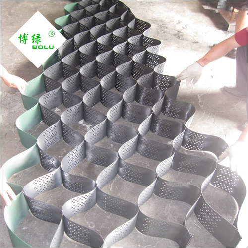 Geocell Slate Retaining Wall