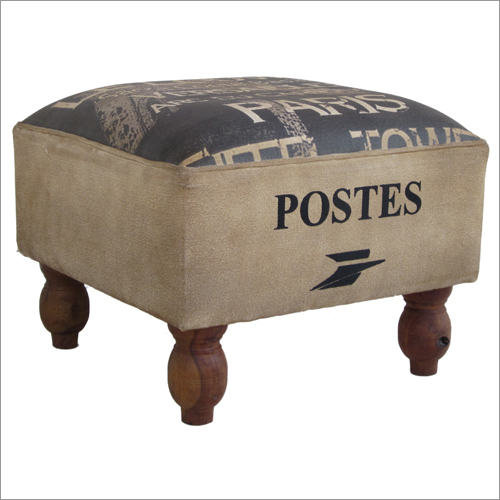 Printed Canvas Stool