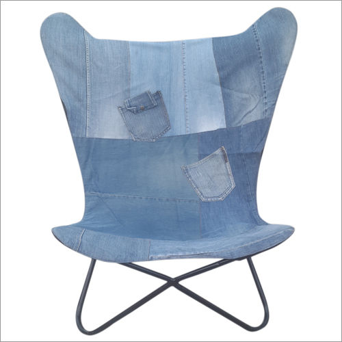 denim butterfly chair